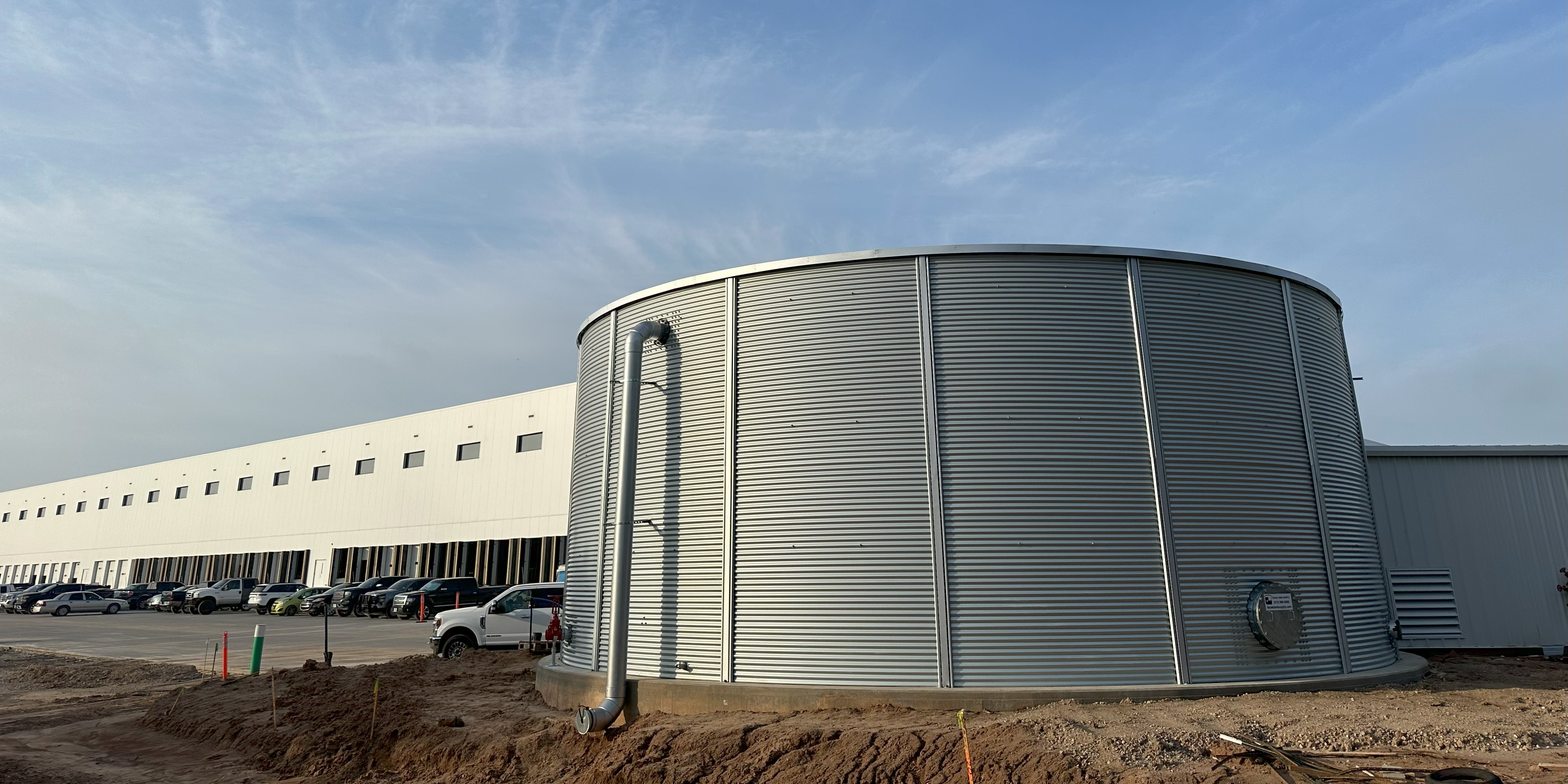 Process water storage tank
